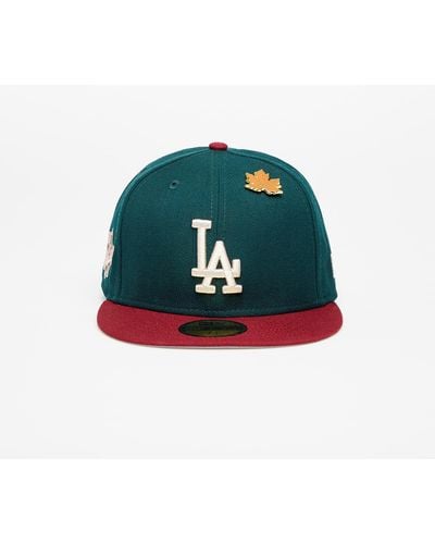 KTZ Los Angeles Dodgers Ws Contrast 59fifty Fitted Cap New Olive/ Optic White - Green