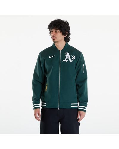 Nike Ac Bomber Jacket Oakland Athletics Pro Green/ Pro Green/ White - Groen