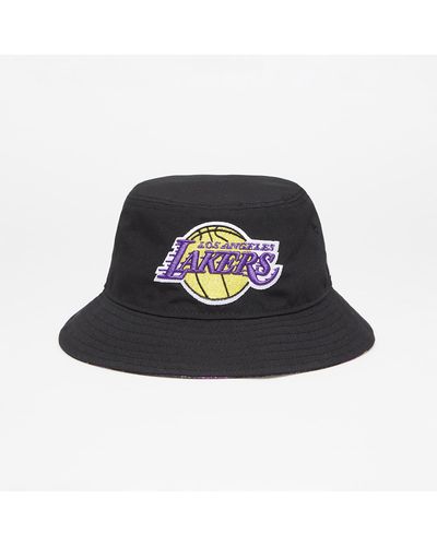 KTZ Los Angeles Lakers Print Infill Bucket Hat - Zwart