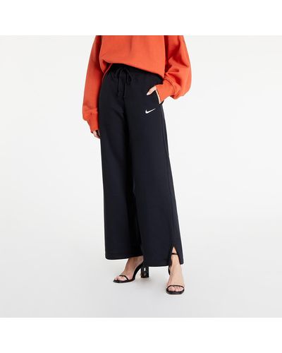 Nike Sportswear Phoenix Fleece High-waisted Wide-leg Sweatpants Black/ Sail - Zwart