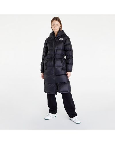 The North Face 's Nuptse Belted Long Parka Tnf Black - Blau