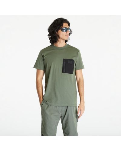 Calvin Klein Jeans Mix Media Short Sleeve Tee Thyme - Green