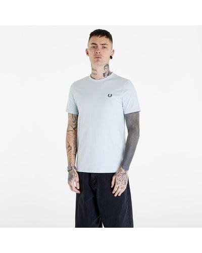 Fred Perry Ringer T-shirt Lgice/ Midnight Blue