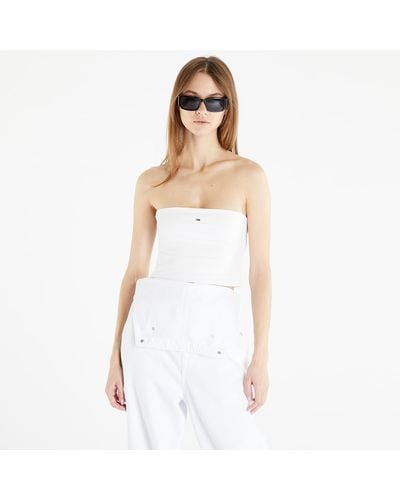 Tommy Hilfiger Tommy Jeans Essential Tube Top - Bianco