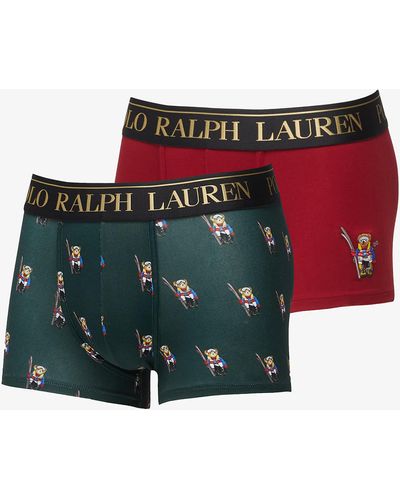 Ralph Lauren Polo Stretch Cotton Boxer 2-pack Multicolor - Red