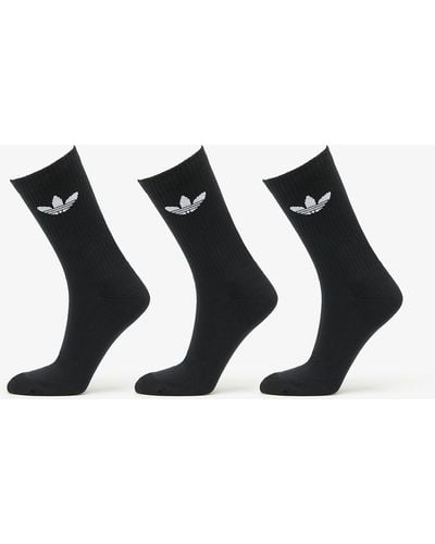 adidas Originals Adidas trefoil cushion crew socks 3-pack black - Noir