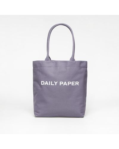 Daily Paper Logo-plaque Monogram-pattern Shoulder Bag in Black