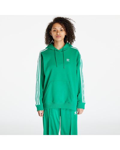 adidas Originals 3-Stripes Oversized Hoodie - Green