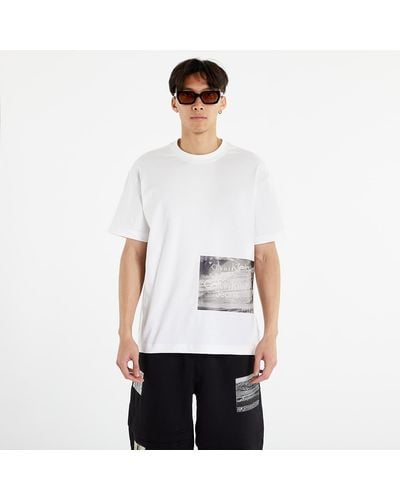 Calvin Klein Jeans Motion Blur Photoprint S/s T-shirt Bright - White