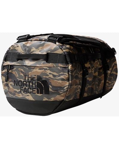The North Face Base Camp Duffel -S New Taupe Green Painted Camo Print/ TNF Black - Schwarz
