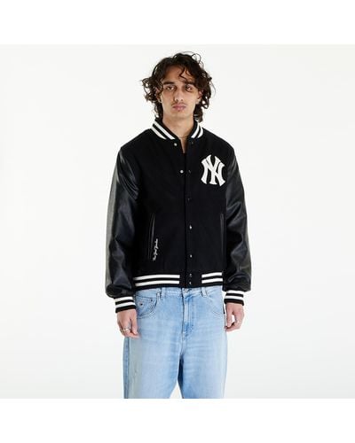 KTZ New York Yankees Mlb World Series Varsity Jacket Unisex / Off White - Black