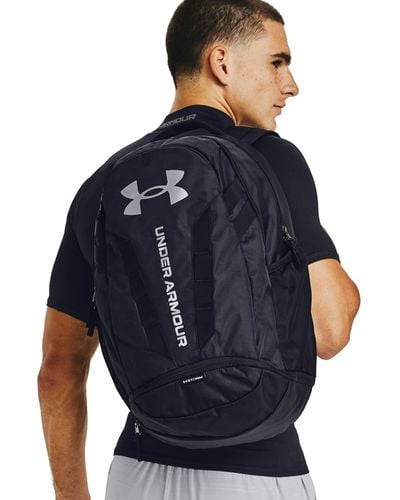 Under Armour Hustle 5.0 Backpack / Silver - Blue