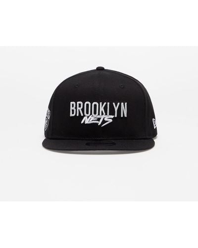 KTZ Brooklyn nets script logo 9fifty snapback cap - Schwarz