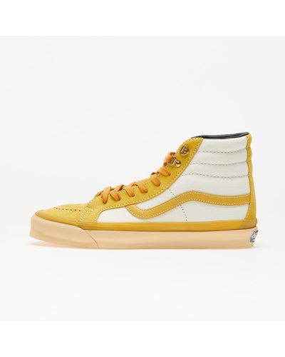 VANS Checkerboard Yellow & True White Womens Slip-On Shoes - YELLOW | Tillys