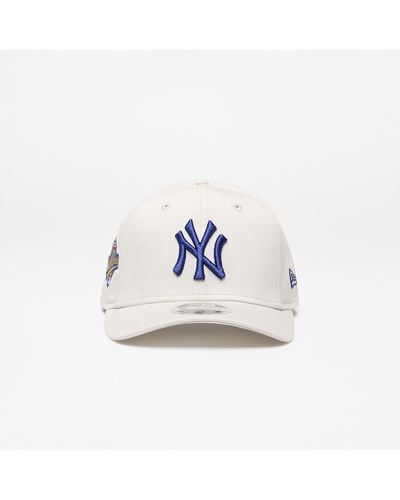 KTZ New York Yankees World Series 9fifty Stretch Snap Cap Stone/ Dark Royal - White