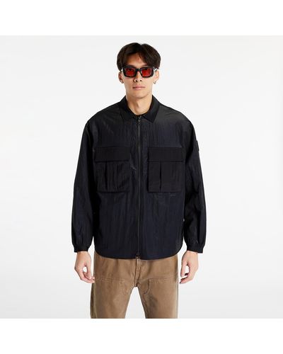 Calvin Klein Jeans mesh ripstop overshirt - Schwarz