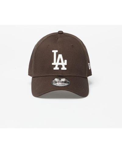 KTZ Los Angeles Dodgers League Essential 9forty Adjustable Cap Suede/ Off White - Brown