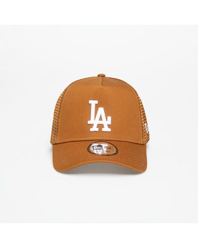 KTZ Los Angeles Dodgers League Essential Trucker Cap - Brown