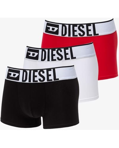 DIESEL Umbx-damienthreepack-xl Logo Boxer 3-pack White/ Red/ Black