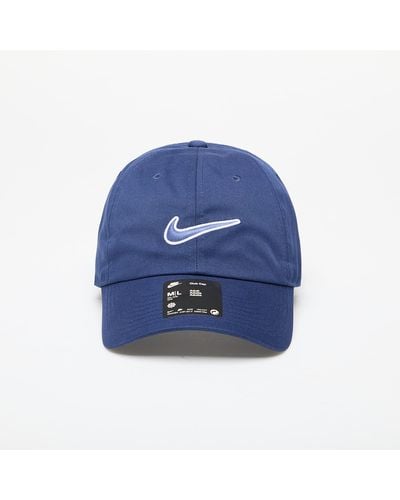 Nike Club unstructured swoosh cap midnight navy/ midnight navy - Bleu