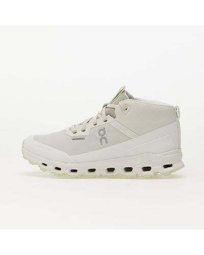 On Shoes W Cloudroam Waterproof Ice/ Limelight - White