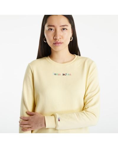Tommy Hilfiger Regular Color Serif Sweatshirt - Naturel
