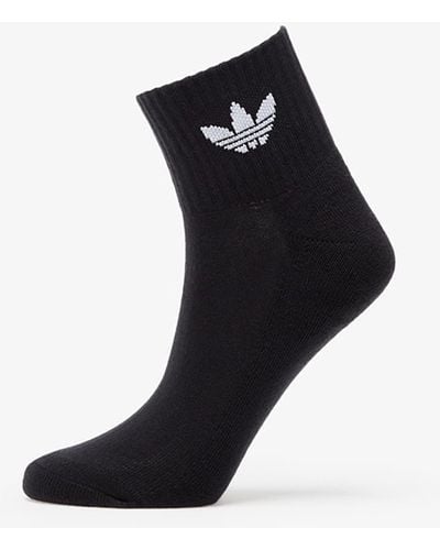 adidas Originals Adidas Mid Ankle 3-Pack Sock - Black