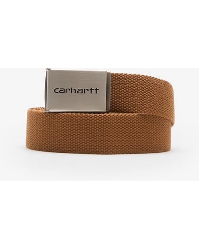Carhartt Gürtel clip belt chrome universal - Braun