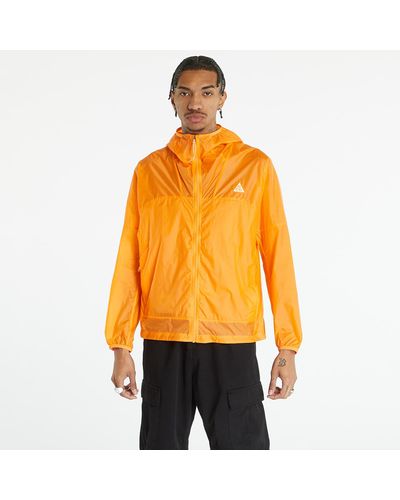 Nike Acg "cinder Cone" Windproof Jacket Bright Mandarin/ Summit White - Oranje