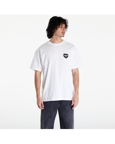 Carhartt S/s heart bandana t-shirt unisex white/ black stone washed - Weiß