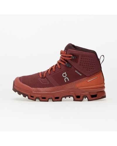 On Shoes W Cloudrock 2 Waterproof Beet/ Auburn - Red