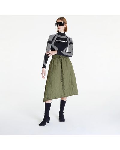 Y-3 Classic Light Down Quilted Skirt Focus Olive - Grün