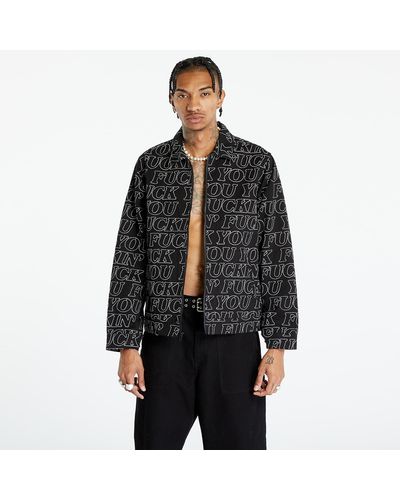 RIPNDIP Fuckin fuck quilted work jacket - Schwarz