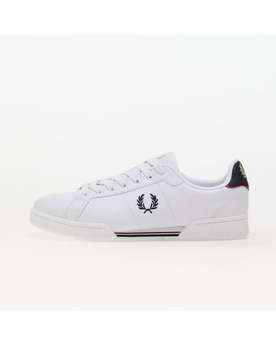 Fred Perry B722 Leather White/ Navy