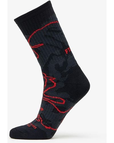Footshop The more basketball socks black/ red - Schwarz