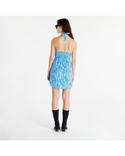 Tommy Hilfiger Psychedelic Halter Dress Psychedelic Print - Blue