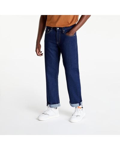 Calvin Klein Jeans 90s straight denim rinse - Blau
