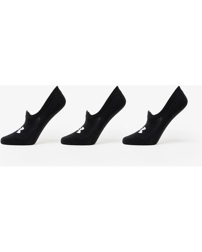Under Armour Essential Ultra Low Socks 3-Pack - Black