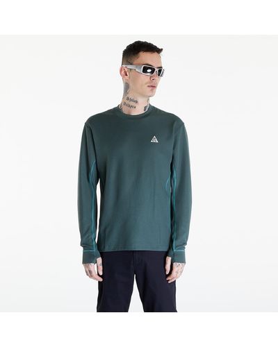 Nike Acg dri-fit adv "goat rocks" long-sleeve winterized top vintage green/ bicoastal/ summit white - Grün