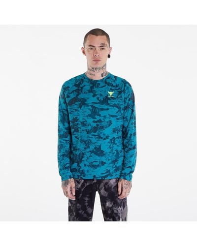 Under Armour Project Rock Isochill Ls Hydro Teal/ Black/ High-vis Yellow - Blue