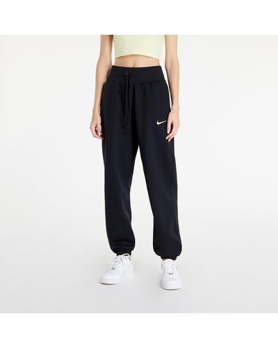Nike Sportswear phoenix fleece high-waisted oversized sweatpants black/ sail - Schwarz