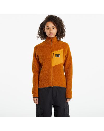Lundhags Flok Pile Wool Fleece Jacket Dark Gold - Orange