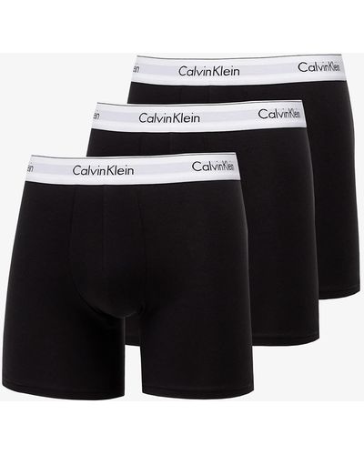 Calvin Klein Modern Cotton Stretch Boxer Brief 3-Pack Black/ Black/ Black - Schwarz