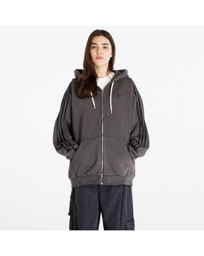 adidas Originals Adilenium oversized full-zip hoodie - Grau
