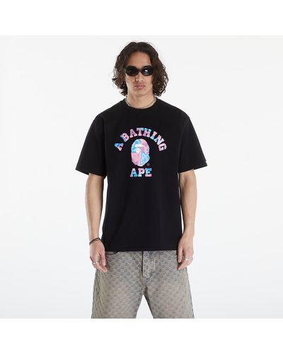 BAPE Neon Tokyo College Tee Black