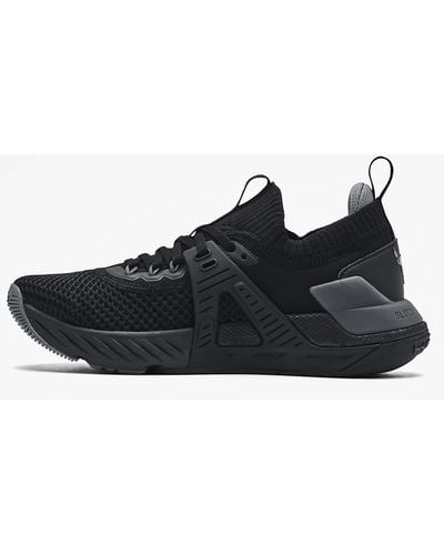 Under Armour PROJECT ROCK 5 - Training shoe - black/white/pitch