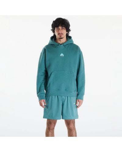 Nike Acg therma-fit fleece pullover hoodie unisex bicoastal/ summit white - Blau