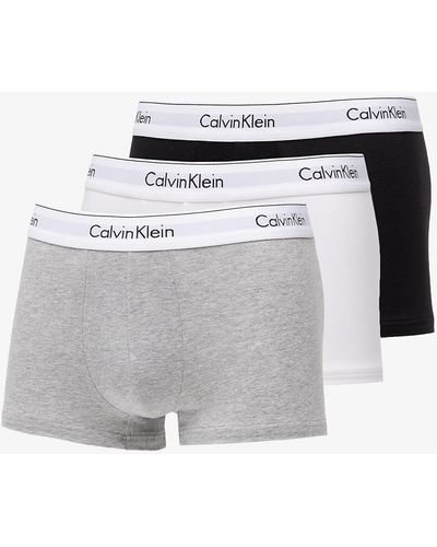 Calvin Klein Modern Cotton Stretch Trunk 3-pack Black/ White/ Gray Heather