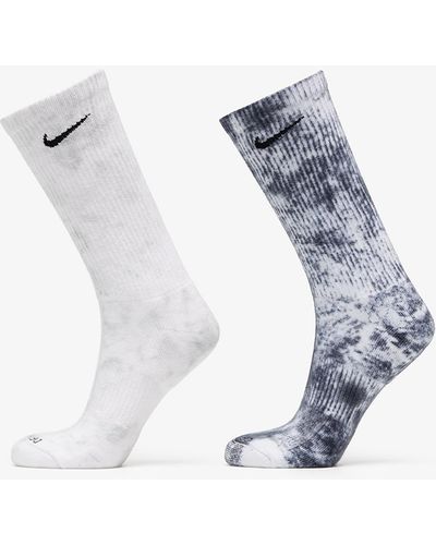 Nike Everyday plus cushioned tie-dye crew socks 2-pack multi-color - Blau