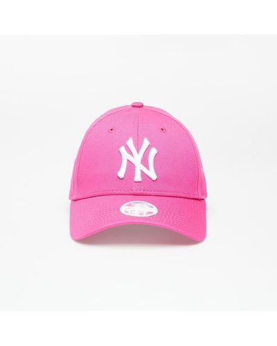KTZ Essential 9forty Women Adjustable Fashion New York Yankees Cap Pink/ White